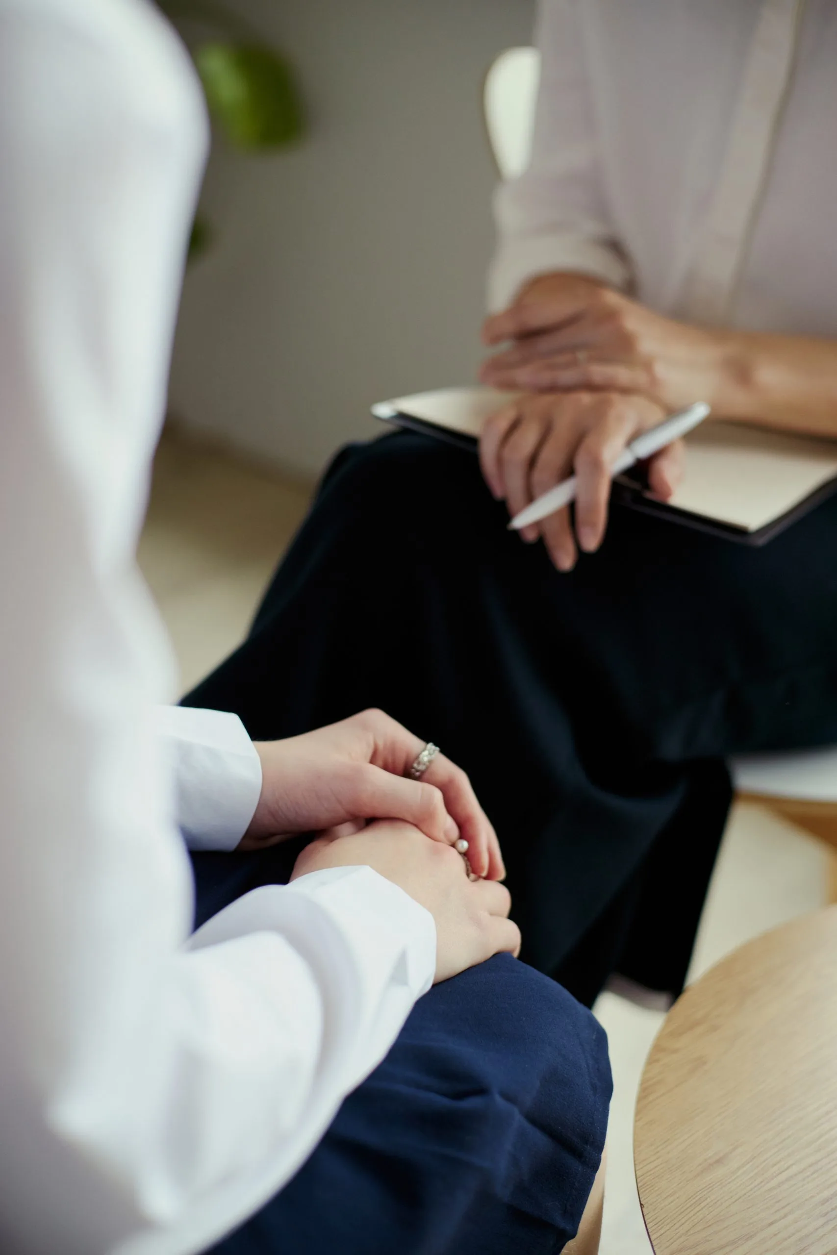 Psychiatric provider consulting with a client during an in-person session in Altadena, CA