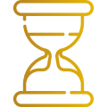Hourglass icon representing time or duration