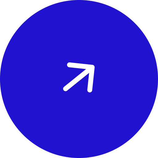 Blue circle with white arrow icon pointing diagonally up and to the right