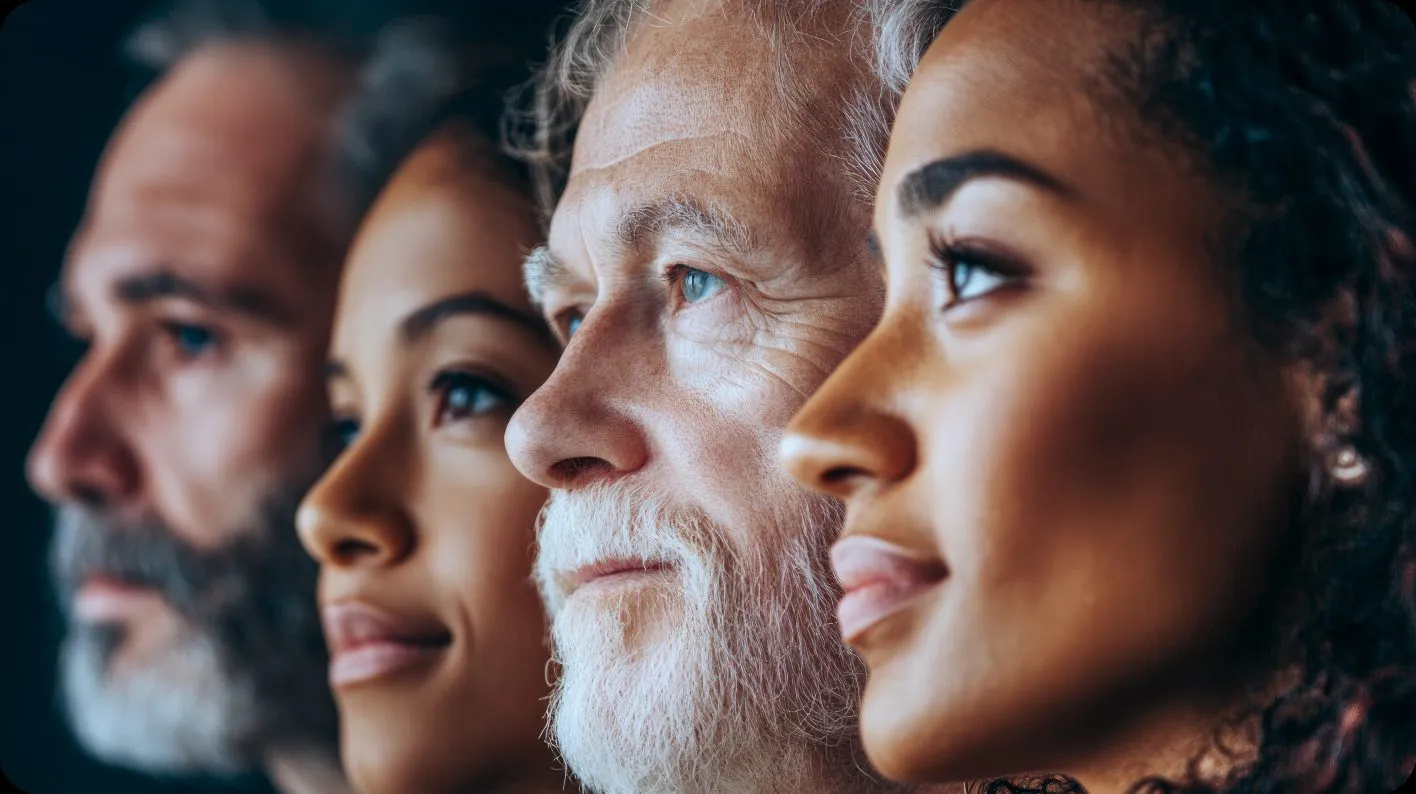 Adults of different ages looking ahead, the people the Potential Medicine™ Membership is for