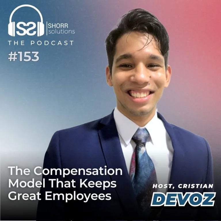 SHORR Solutions podcast episode 153 featuring host Christian Devoz discussing compensation models