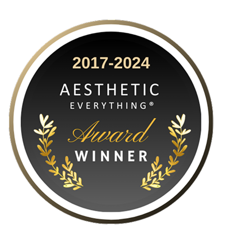 Aesthetic Everything Award Winner badge 2017-2024