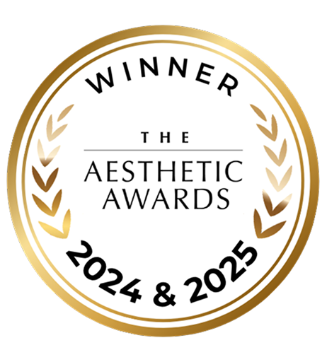 Winner badge for The Aesthetic Awards 2024 & 2025