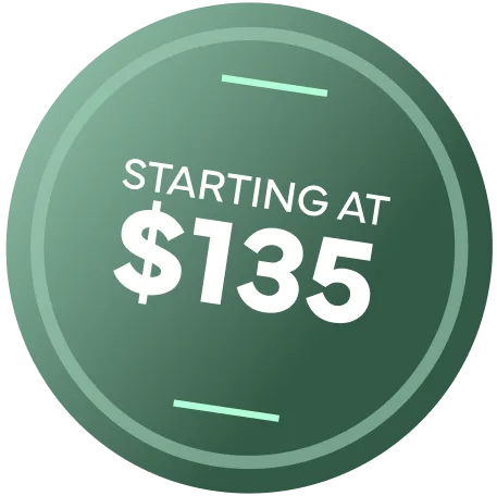 Starting at $135