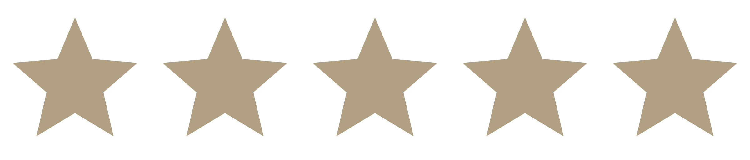 Five gold stars