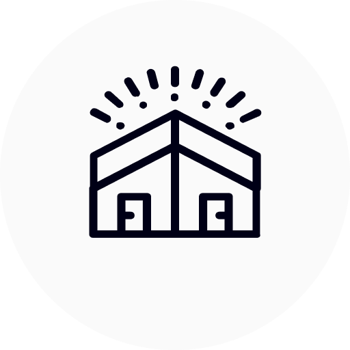 House with bright sunburst above roof, representing elevated curb appeal