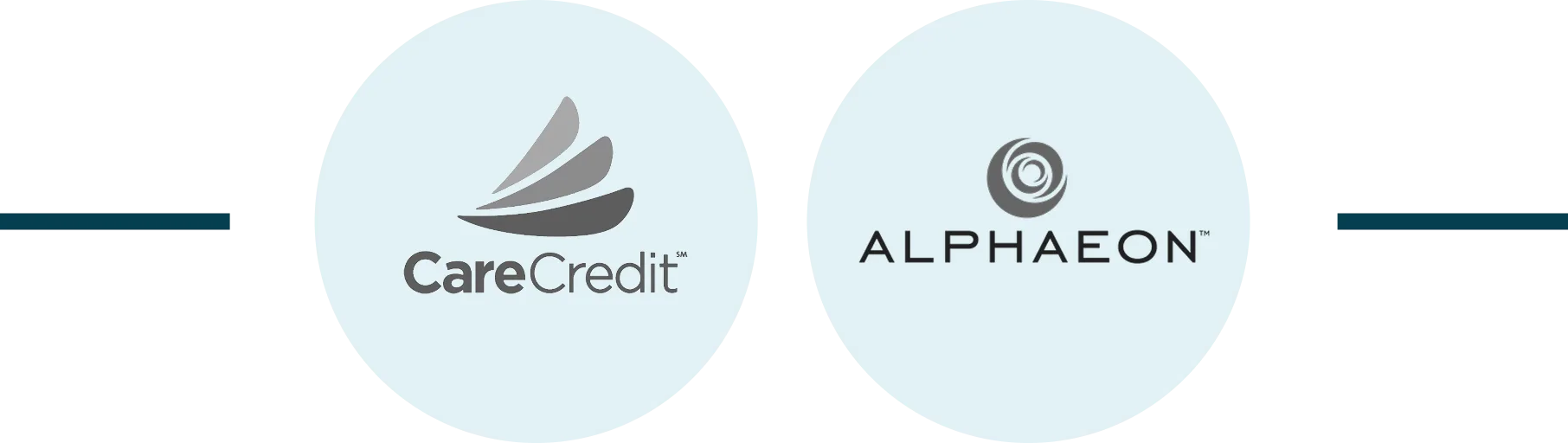 CareCredit and Alphaeon logos