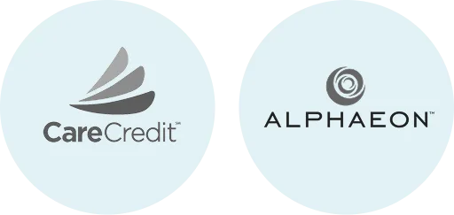 CareCredit and Alphaeon logos