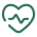 Heart with pulse icon