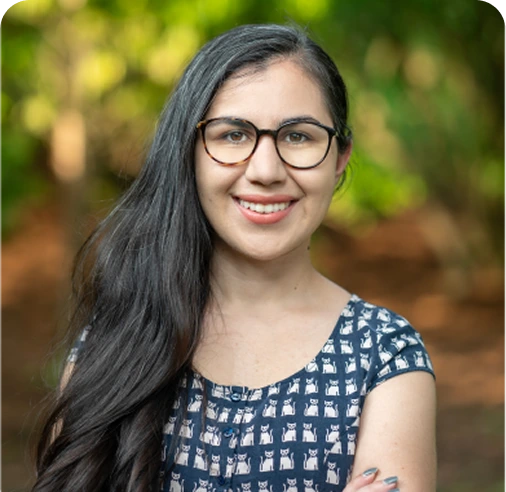 Christina Mitrofanis, Psychologist at The Center for ADHD, smiling at the camera