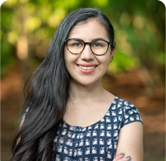 Christina Mitrofanis, psychologist at The Center for ADHD, smiling outdoors