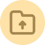 Medical building icon with upward arrow