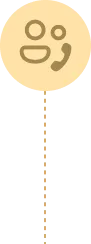 Icon of a smiling face with speech bubbles