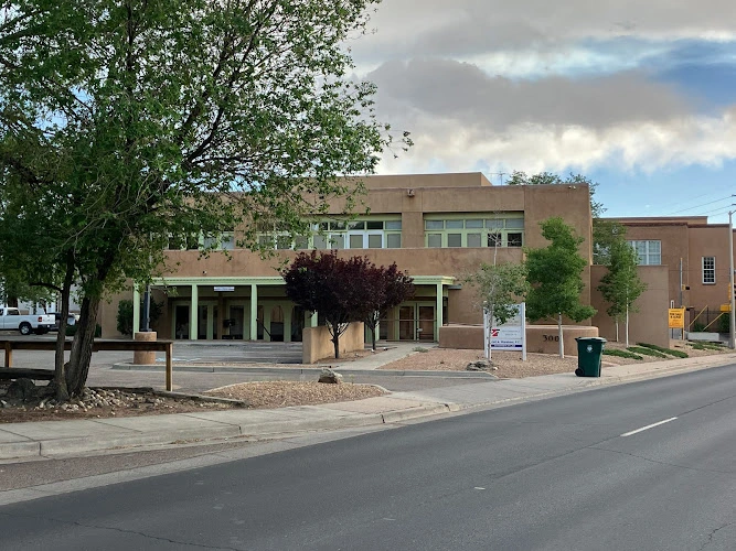 TMS New Mexico brick medical building exterior with covered entrance and large windows