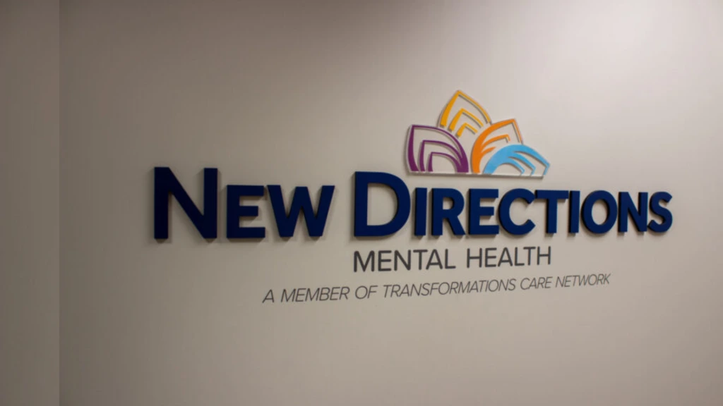 New Directions Mental Health logo with text 'A member of Transformations Care Network'