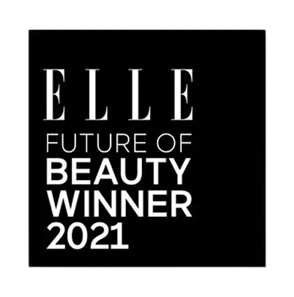 ELLE Future of Beauty Winner 2021 award seal