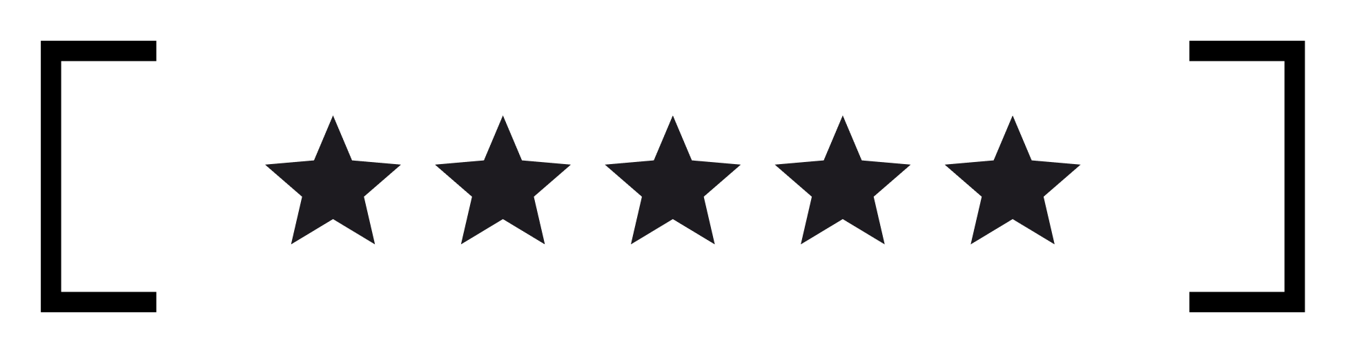 Five-star rating display