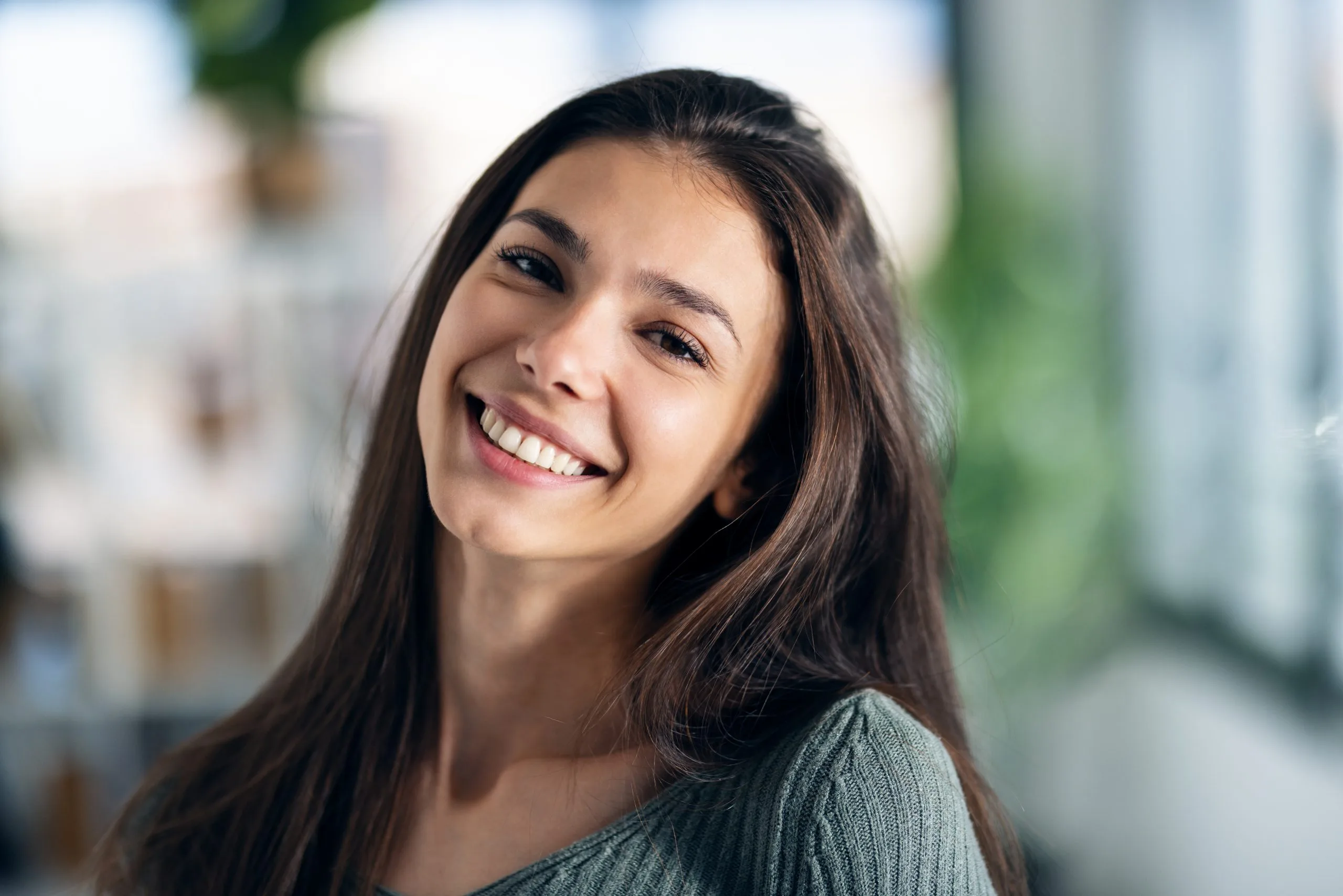 Smiling young woman posing while looking at the camera – psychiatrist in Clayton, CA