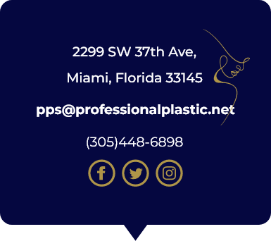 Contact information: 2299 SW 37th Ave, Miami, Florida 33145, pps@professionalplastic.net, (305)448-6898, with Facebook, Twitter, and Instagram icons