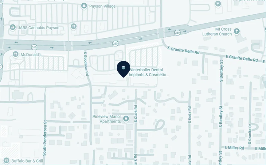Map pin marking Winterfeller Dental Implants & Cosmetic practice location