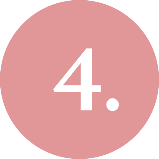 Number 4 in white text on pink circular background