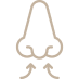 Nose outline icon representing functional rhinoplasty